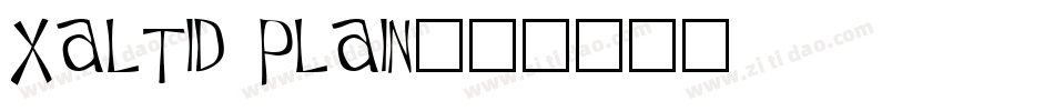 Xaltid Plain字体转换